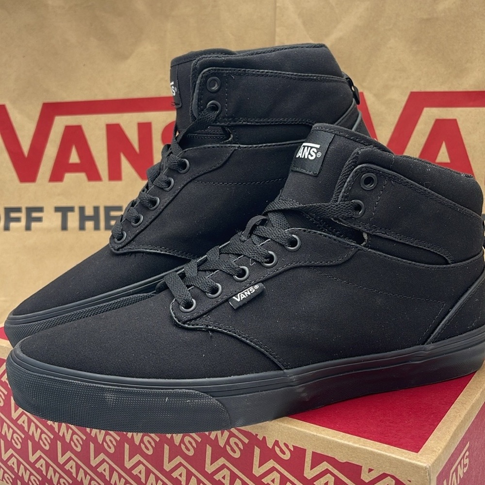 Vans WMNS Black High-Top Sneakers Atwood Hi (Canvas) Black/Black
VN0A38BV186 - Picture 9 of 16